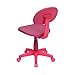 Flash Furniture Pink Fabric Swivel Task Office Chair