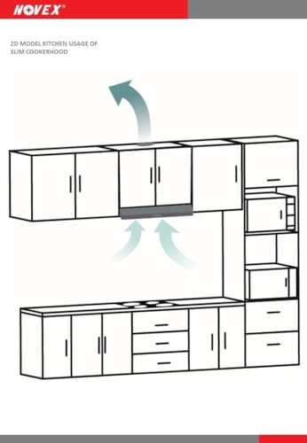 Cooker Hood Range Hoods Stainless Steel With LED Light, High Suction Power,Low Noise For Kitchen To Remove Smoke And Odors Quickly (60 CM) - KYLAQ