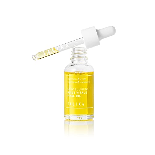 Talika Skintelligence Vital Oil - Aceite facial hidratante e hidratante, ingredientes calmantes, calmantes y nutritivos con aceites de vitamina E, oliva, aguacate y almendra