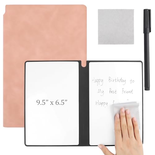 Reusable A5 Dry Erase Notebook Include a Wipeable Pen and...