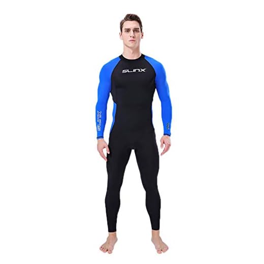 AmyGline Herren Neoprenanzug Ganzkörper Badeanzug Dünn Schnell Trocknend Tauchen Surfen Schwimmen Overall Tauchanzug Einteiler Swimsuit Wetsuit
