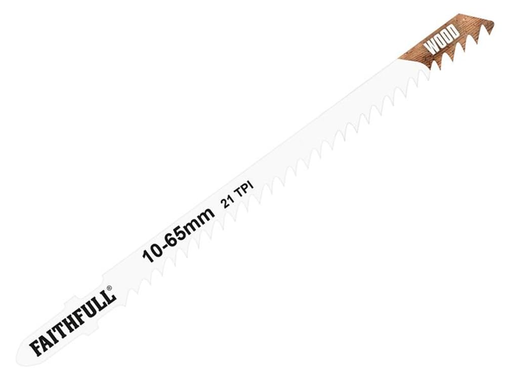 Lames de scie sauteuse FAITHFULL JBT301CD à denture affûtée pour coupe nette