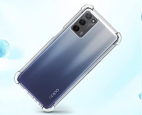 Image of WOW IMAGINE Transparent Crystal Clear Oppo A53s 5G Back Cover Case | Shockproof Soft TPU Case | Cushioned Edges for Ultimate Protection Bumper Case for Oppo A53s 5G - Transparent
