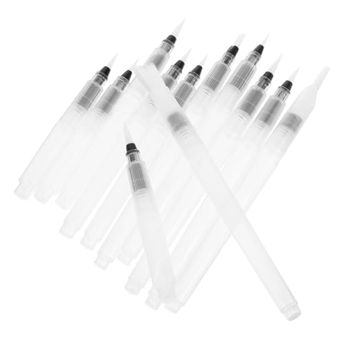 LIFKOME 12 Piezas Cepillo de Almacenamiento de Agua rotuladores de Pincel de Agua para Acuarela bolígrafo de Pintura Recargable Pinceles de Acuarela de Viaje Recarga de Pincel Nailon