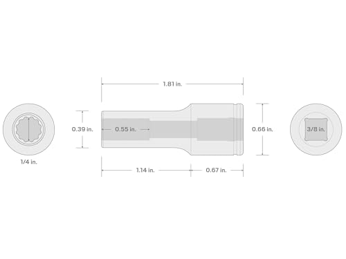Image of TEKTON 3 /8 Inch Drive x 1 /4 Inch 12-Point Socket | SHD14206