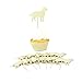 Labrador Retriever Cupcake Toppers | Handmade Pack of 12 | Yellow Lab Birthday Party Decor | British Lab