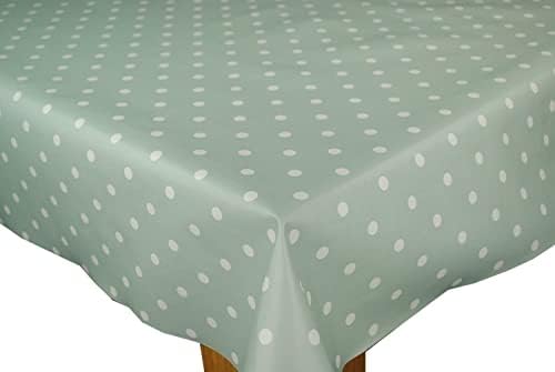 Karina Home Pink Polka Dotty 138cm ROUND Wipe Clean Tablecloth Vinyl