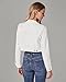 Luvamia Cropped Jean Jacket for Women Fashion Short Denim Shacket Lightweight Fitted Stretchy with Pockets Country Concert Wear Ivory White X-Small Fits Size 0 Size 2