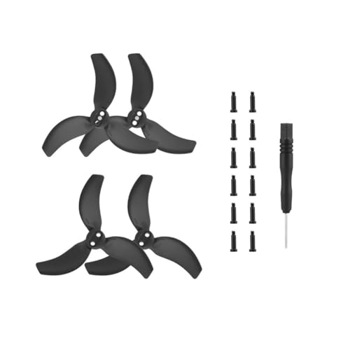 Hélices pour drone Avata 2 noires avec kit de montage complet vis et tournevis