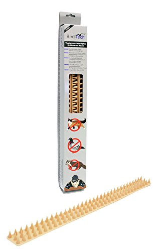 3 Metros en Piezas de 50cm Pinchos Anti-aves y anti-gatos 10 Polipropileno anti UV (beige)
