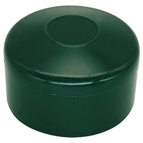 SKIR'CO (20 piezas) Tapas de postes de valla, tapas redondas de plástico verde de 60 mm para postes de valla redondos, cubiertas de postes de valla, verde musgo RAL 6005