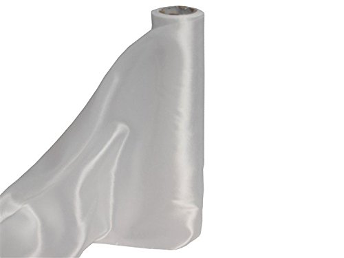 BalsaCircle 54" x 10 yards Satin Fabric Bridal Bolt Put-up - White