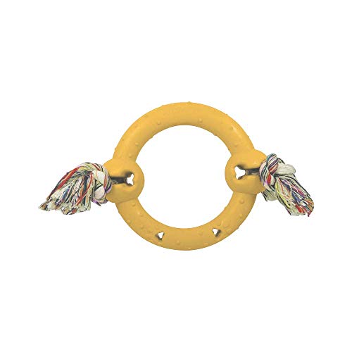Anel Macico Borracha com Corda N.1, Tamanho P Furacão Pet para Cães