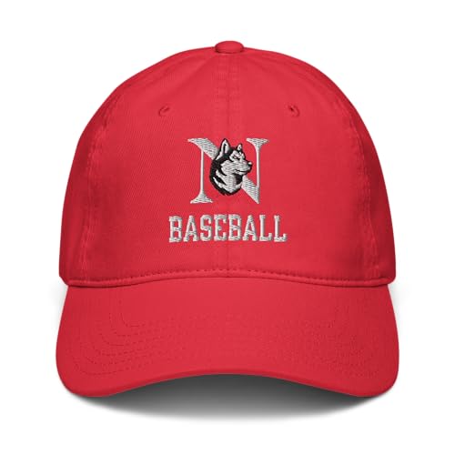 Gorra ajustable oficial Northeastern Huskies Baseball roja miniatura 2