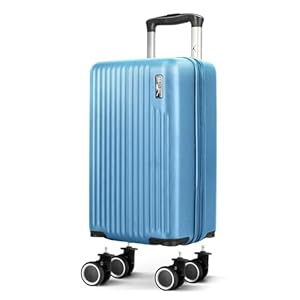 LUGG 40cm Vacay Suitcase ABS Luggage with TSA Indent Lock, Aluminium Trolley Handle, 360° Spinner Wheels, Water-Resistant & Durable Material - Ryanair Underseat Compatible (40 x 20 x 25cm)
