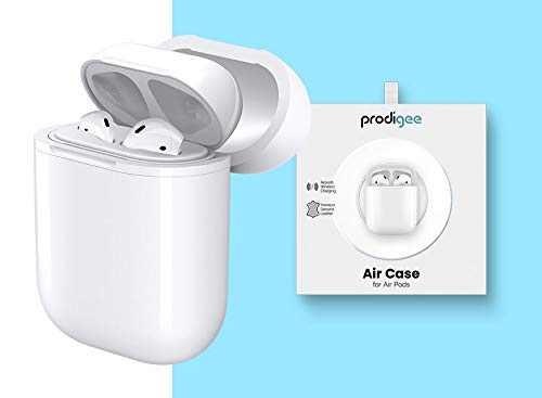 Prodigee [AirCase] White Wireless Bluetooth Charging Case for Apple AirPods
