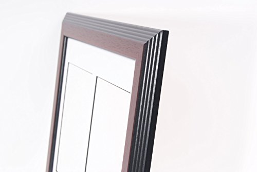 Creativepf 5 Opening Mahogany Picture Frame With Glass To Hold 5 By 7 Inch Photographs Including 10X32-Inch Black Mat Collage #TOP2