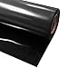VVIVID+ Black Premium Line Heat Transfer Garment Vinyl Film for Cricut, Silhouette & Cameo (12" x 3ft)