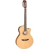 Violao Hofma Hmn298 Eletrico Flat Nylon Satin Natural