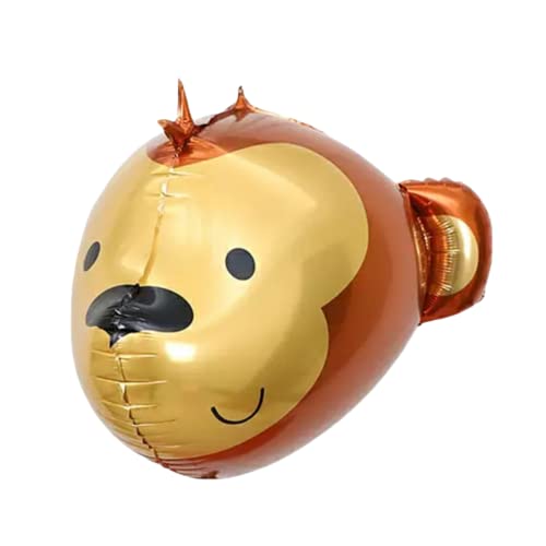 Image of Party Decorz Monkey 4D Face Foil Balloon (23X25 Inch, 1pcs) For Kids Animal,Safari, Zoo Theme Birthday Party Decoration