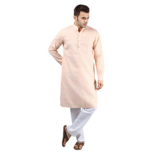 Image of Uri and MacKenzie Mens Cotton Woven Casual Kurta Pajama set