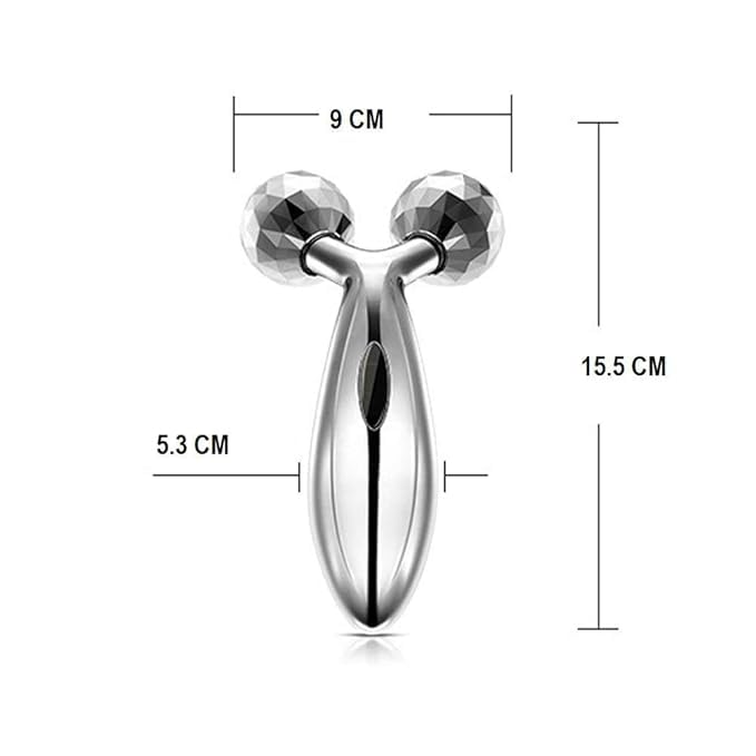 Panjurali multi 3D massage roller 360 rotate silver thin face full body shape lifting Rinkle Remover Facial Massage Relaxation Tool (-1 pack) Panjurali multi 3D massage roller 360 rotate silver thin face full body shape lifting Rinkle Remover Facial Massage Relaxation Tool (-1 pack)