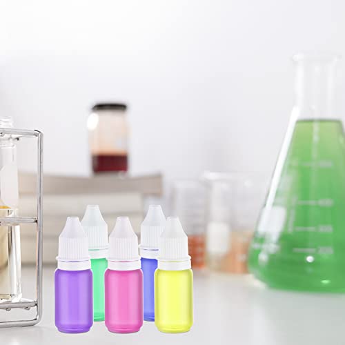 Bomex 10 Ml Plastic Dropper Bottle 20 Pcs Squeezable Reusable Eye Dropper Bottles With Screw Cap, Small Refillable Liquid Dropper Container To Store Ear Drops Lab Saline With 5 Funnel #TOP5