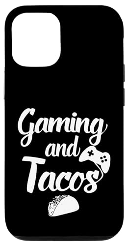 Carcasa para iPhone 14 Juegos Y Tacos Comida Mexicana Divertido Cinco De Mayo Taco Gamer