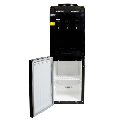 Image of USHA INSTAFRESH FS Jet Black 3 TAP (63HNCCCBL3FIFMV) with Cooling Cabinate-Bottled Water Dispenser