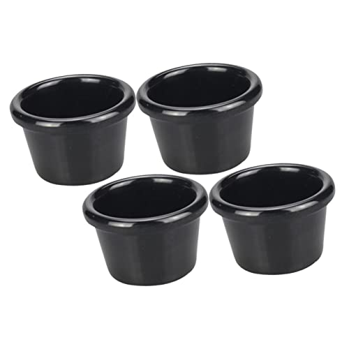 Mikinona 4pcs Food Condiment Cups Non- Sauce Dipping Bowls Corrugated Texture Dishes for Sharing Snacks and Sauces for Home and Restaurant Use