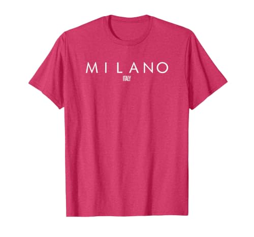 Milano Italy T-Shirt, Men, Red Heather, Medium