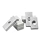 10 Stück M3 M4 M5 M6 M8 Vierkantmutter, rechteckige Muttern, dünne Gleitblockmuttern, verzinkter Kohlenstoffstahl, Aluminiumprofil, Zubehör (Color : 10pcs, Size : M5x10x8x2.5mm)