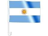 Autofahne Autoflagge Argentinien 30 x 45 cm