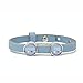 Produktbild Lederarmband Schulkind mit 2 Perlen - Wimpel blau - Wunschtext - Modeschmuck Personalisiert Individuell Perle Kinderschmuck Einschulung Schulkind Armband Namensperle Glascabochon