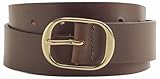 Ceinture au design classique Levi\'s Ceinture bovine style élévé pour femme, marron cuir, 80, Cuir marron, 80 cm