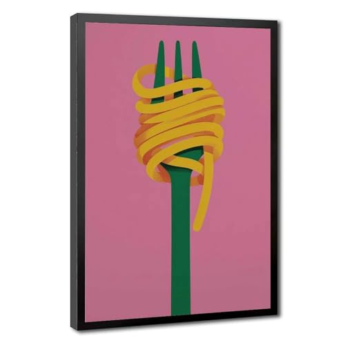 Toile pâtes italiennes pour embellir un mur vide de cuisine ou salon