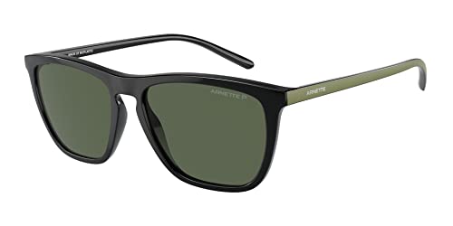 Arnette Men's An4301 Fry Cat Eye Sunglasses, Black/Polarized Dark Green, 55 Mm #TOP7