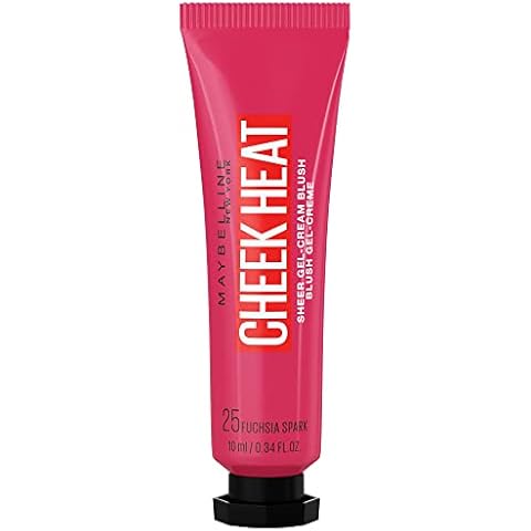 Maybelline New York Cheek Heat Blush, Rouge, Gel-Formel, Wasserbasierte Farbpigmente, Glossyglänzendes Finish, Nr. 25 Fuchsia Spark Cover