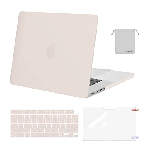 Image of MOSISO Compatible with MacBook Pro 16 inch Case 2025 2024 2023 2022 2021 M4 M3 M2 M1 A3403 A3186 A2991 A2780 A2485 Pro Max, Plastic Hard Shell&Keyboard Cover&Screen Film&Storage Bag, Rock Gray