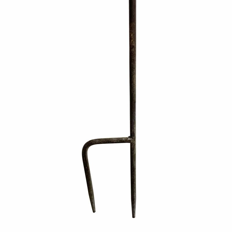 Bain Oiseau à Planter Abreuvoir à Oiseaux Fonte Marron Mangeoire sur Pied 14,5x25x100cm