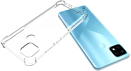 Image of COVERBLACK Silicone Back Cover for Realme C25 Y- Transparent