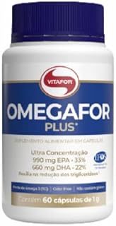 Kit 2X: Omegafor Plus Ômega 3 1g Vitafor 60 Cápsulas