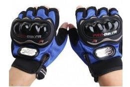Image of Leosportz Riding Gloves for Men Bike Riders - Special Tactical Gloves with Rubber Knuckle Punch | Non-Slip Half Finger with Firm Padding Motorcycle Gloves (M, Blue)