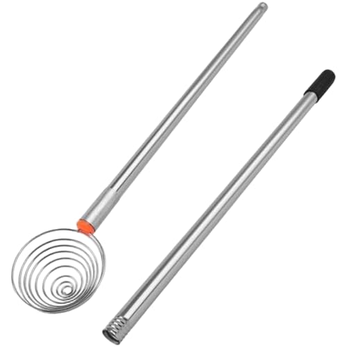 Recolector de nueces de acero inoxidable con mango largo desmontable 2