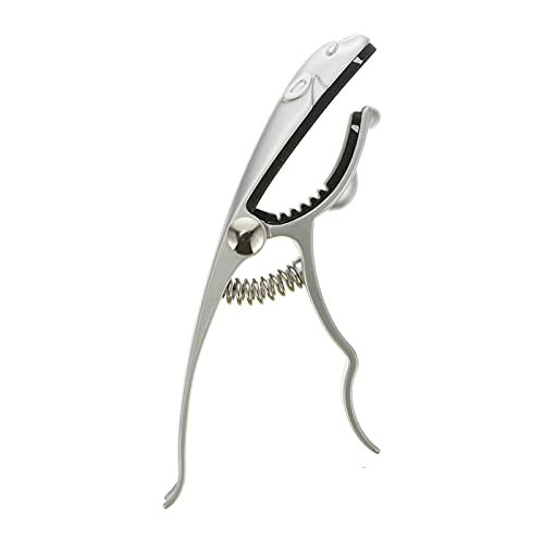 Alasum シーギターカポ 亜合製 クリップオンチューナー付き エレキギター対応 アクセサリー