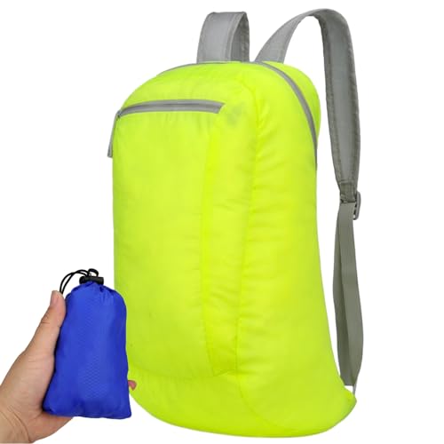 Mppchhn Mochila de Viaje Ligera,Mochila Plegable Impermeable - Bolsa Ergonómica Ligera Transpirable para Escuela Universidad Carrera Ciclismo Picnic Gimnasio Transporte