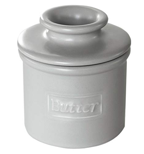 Butter Bell - The Original Butter Bell Crock by L. Tremain, French Ceramic Butter Dish, CafÃ© Matte Collection, Stone