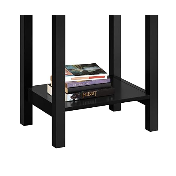 Yaheetech Bedside Table Wooden Side Table Shabby Chic Nightstand Table Cabinet Storage Unit with Drawers Shelf - Image 10