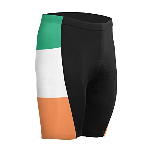 Ireland Flag Men's Bike Shorts Padded Cycling Bicycle Biking Shorts Tight Multicolor