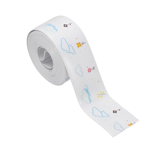 Image of PATIKIL Caulk Tape Waterproof Self Adhesive, PVC Toilet Caulking Sealant Strip Bathtub Caulk Sealing Strip Tape for Bathroom Kitchen Countertop, Spring Flowers (1.5 Inch x 10.5 Ft)